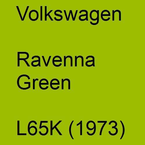 Volkswagen, Ravenna Green, L65K (1973).